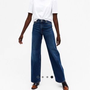 ASOS Monki organic cotton wide leg jeans